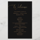Search for black gold wedding programmes Script