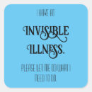 Search for invisible stickers Illness