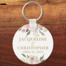 Search for pink floral wedding key rings Elegant