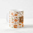 Search for autumn pumpkin pattern mugs Rustic