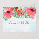 Search for hibiscus flower postcards Aloha