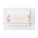 Search for wedding invitation belly bands Watercolor