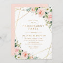 Search for pink and gold engagement party invitations Elegant
