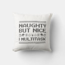 Search for naughty or nice cushions Santa