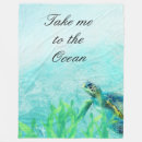 Search for sea turtle blankets Watercolor