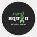 Search for mental health ribbon stickers Therapy is cool