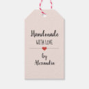 Search for handmade with love gift tags Typography