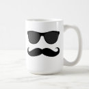 Search for moustache humour mugs Black