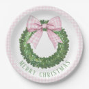 Search for plaid christmas plates Coquette