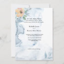 Search for dusty blue and peach wedding invitations Classy