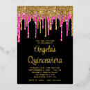 Search for hot pink fuchsia and gold invitations Elegant