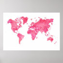 Search for pink world map posters Maps