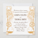 Search for steampunk wedding invitations Gold
