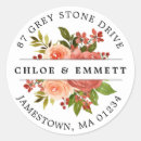 Search for fall colours return address labels Watercolor