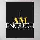 Search for i am enough posters Inspirational quote