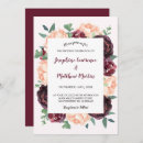 Search for burgundy and peach invitations Roses