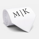 Search for monogram a ties Black and white