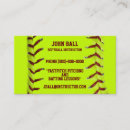 Search for softball business cards Team