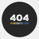 Search for attraction round stickers Funny