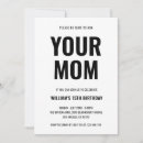 Search for mum funny invitations Simple