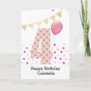 Search for 4 years old girl birthday cards Pink