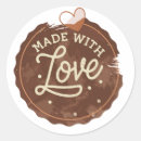 Search for home baked with love stickers Rustic