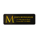 Search for initial m return address labels Monograms