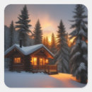 Search for christmas log stickers Cabin