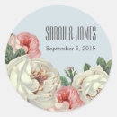 Search for pink peonies wedding stickers White