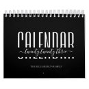 Search for black and white calendars Minimalist