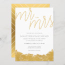 Search for gold brush strokes invitations Foil