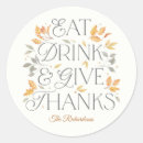 Search for eat drink and be thankful stickers Thanksgiving
