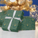 Search for art deco christmas wrapping paper Gold