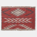 Search for native american indian blankets Red
