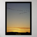 Search for flying geese art Sunset