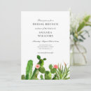 Search for cactus bridal shower invitations Rustic