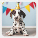 Search for funny animal birthday stickers Dog