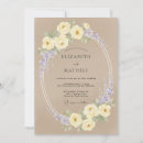 Search for lavender and cream wedding invitations Floral