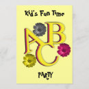 Search for abc invitations For kids