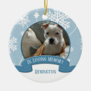 Search for photo pet memorial ornaments Snowflakes