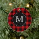 Search for red and black plaid christmas tree decorations Chequered
