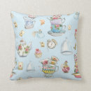 Search for blue and white rabbit cushions Wonderland