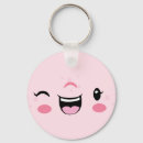 Search for winking key rings Kawaii
