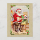 Search for artistic christmas cards Santa