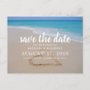 Search for hearts sand save the dates Starfish