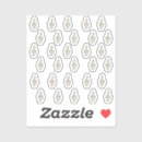 Search for music note template stickers Gold