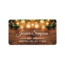 Search for mistletoe return address labels Holly berry