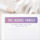 Search for purple ombre return address labels Elegant