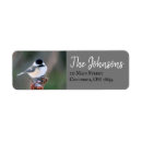 Search for chickadee bird return address labels Nature
