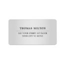 Search for silver and black labels Minimalist